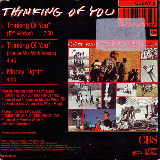 Earth, Wind & Fire : Thinking Of You (CD, Maxi)