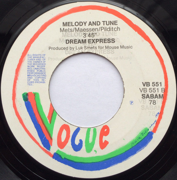 Dream Express : Hi Lili Hi-Lo (7", Single)