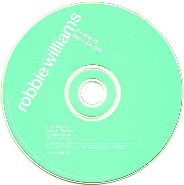 Robbie Williams : It's Only Us / She's The One (CD, Single, Enh, Lig)