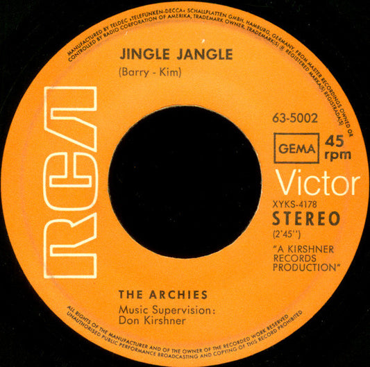The Archies : Jingle Jangle (7", Single)
