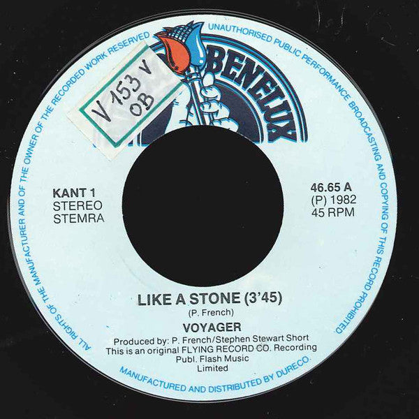 Voyager (15) : Like A Stone (7", Single)