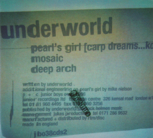 Underworld : Pearl's Girl (Carp Dreams...Koi) (2xCD, Single)
