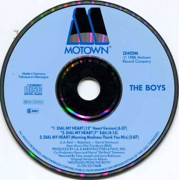 The Boys : Dial My Heart (12 Inch Remixes) (CD, Single)