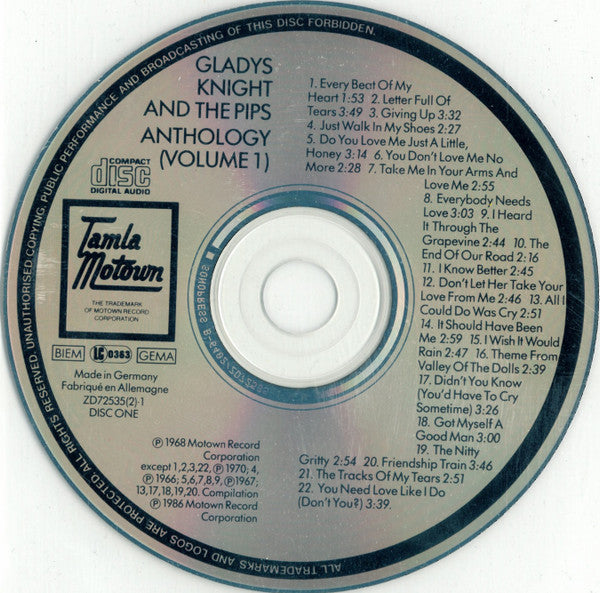 Gladys Knight And The Pips : Anthology (2xCD, Comp)