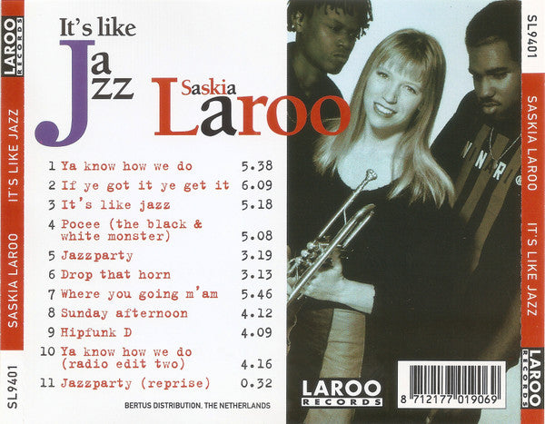 Saskia Laroo : It's Like Jazz (CD, Album)