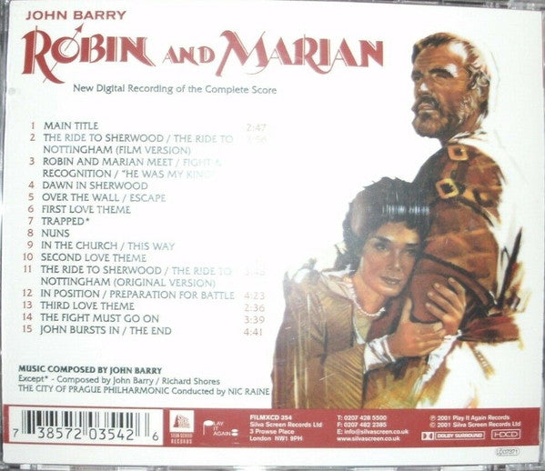 John Barry : Robin And Marian (New Digital Recordings Of The Complete Film Score) (CD, HDC)