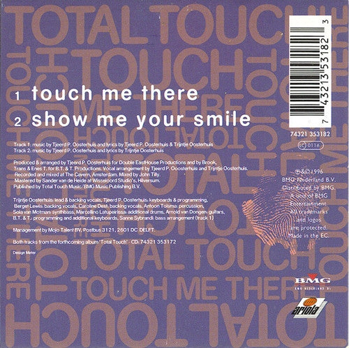 Total Touch : Touch Me There (CD, Single)