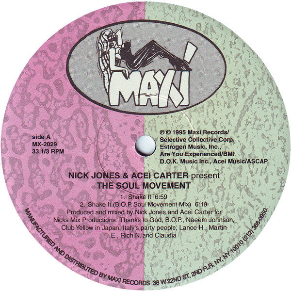 Nick Jones + Acei Carter Present Soul Movement : Shake It (12", EP)