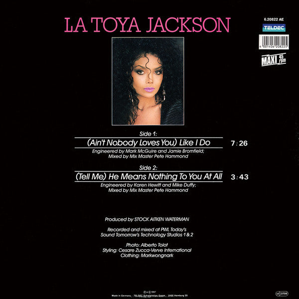 La Toya Jackson : (Ain't Nobody Loves You) Like I Do (12")