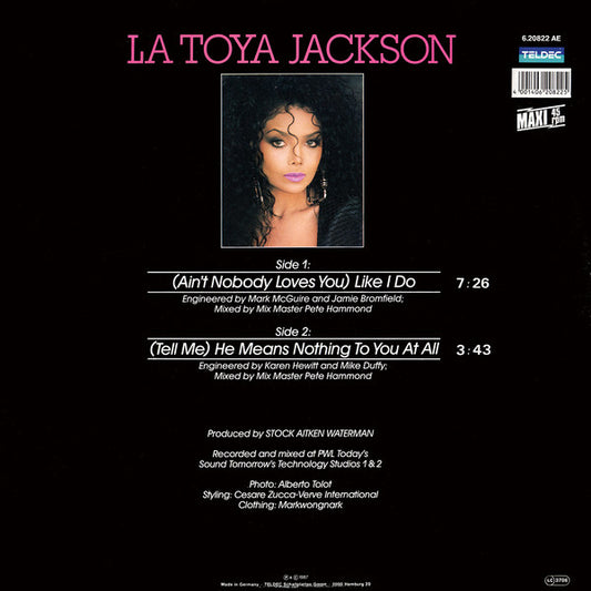 La Toya Jackson : (Ain't Nobody Loves You) Like I Do (12")