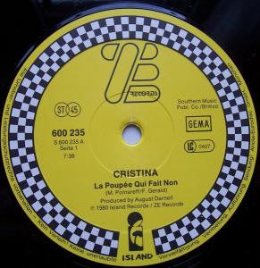 Cristina : La Poupée Qui Fait Non (12")