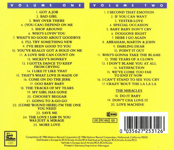 The Miracles : Anthology (2xCD, Comp)