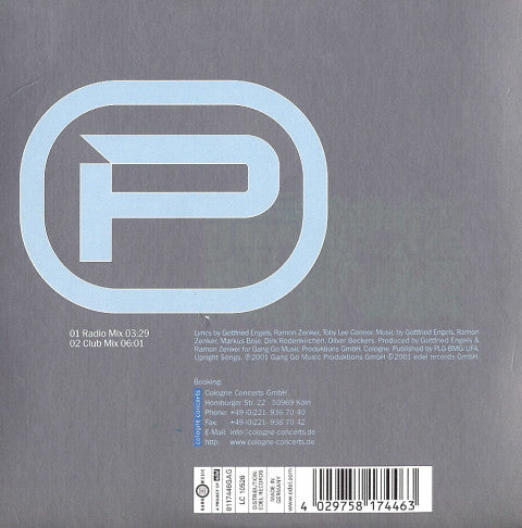 Paffendorf : Be Cool (CD, Single)