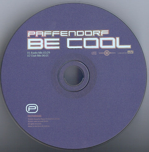 Paffendorf : Be Cool (CD, Single)