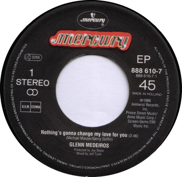 Glenn Medeiros : Nothing's Gonna Change My Love For You (7", EP)