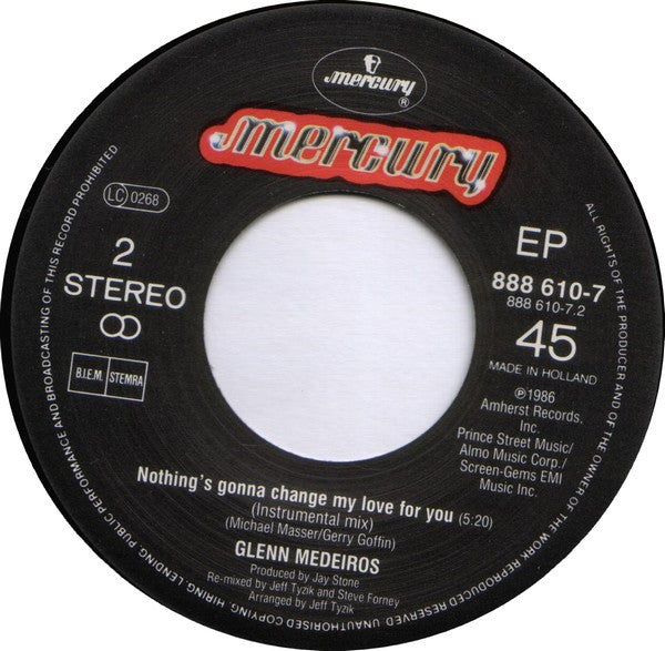 Glenn Medeiros : Nothing's Gonna Change My Love For You (7", EP)
