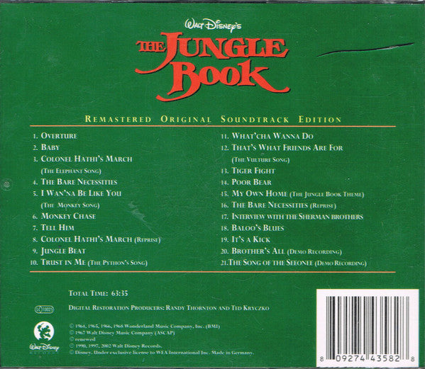 Various : The Jungle Book (CD, Album, RE, RM)