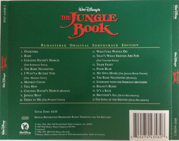 Various : The Jungle Book (CD, Album, RE, RM)