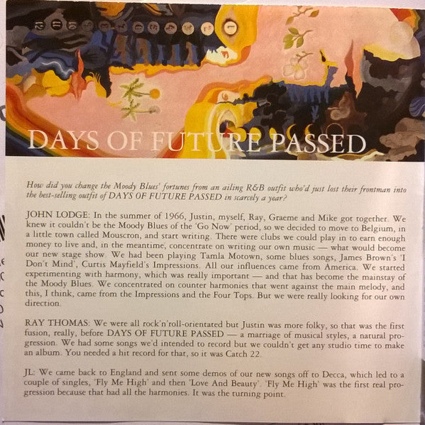 The Moody Blues : Days Of Future Passed (CD, Album, RE, RM)