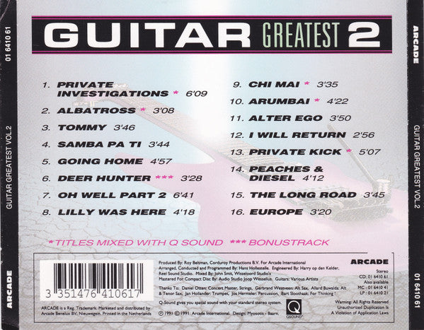 Hans Hollestelle : Guitar Greatest 2 (CD, Album)
