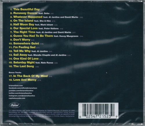 Brian Wilson : No Pier Pressure  (CD, Album, Dlx)