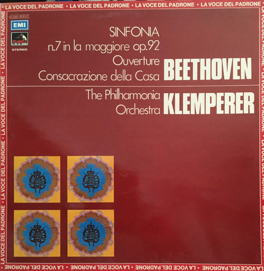 Otto Klemperer, Philharmonia Orchestra, Ludwig van Beethoven : Sinfonia N.7 In La Maggiore Op.92 - Ouverture : Consacrazione Della Casa  (LP, Album, Gat)