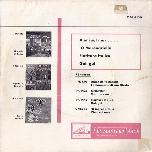 Belmont Choir : Fiorutura Italica (7", EP)