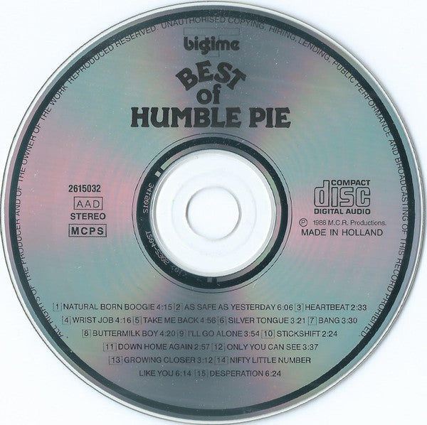 Humble Pie : Best Of Humble Pie (CD, Comp)