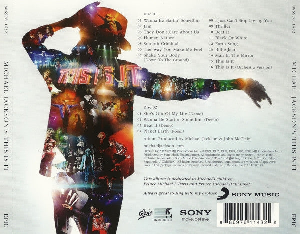 Michael Jackson : This Is It (2xCD, Album, Comp)