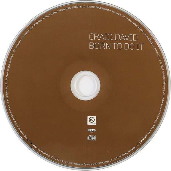 Craig David : Born To Do It (CD, Album)