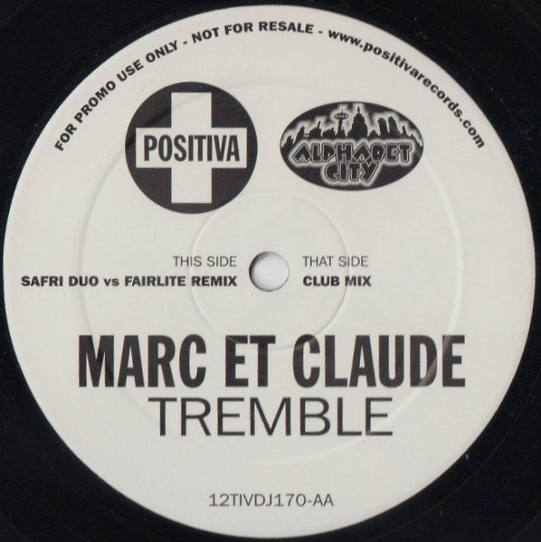 Marc Et Claude : Tremble (12", Promo)