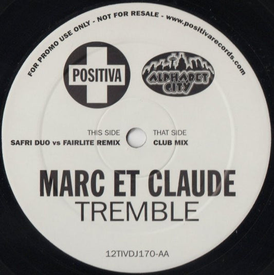 Marc Et Claude : Tremble (12", Promo)