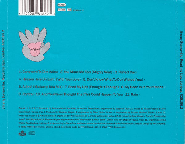 Jimmy Somerville : Read My Lips (CD, Album)