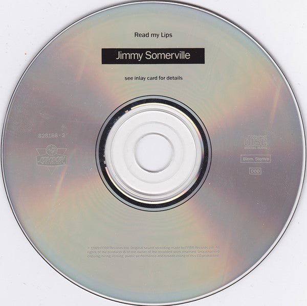 Jimmy Somerville : Read My Lips (CD, Album)