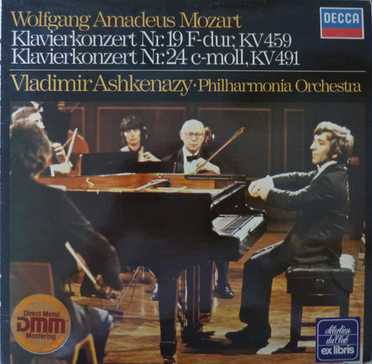 Wolfgang Amadeus Mozart - Vladimir Ashkenazy - Philharmonia Orchestra : Klavierkonzert Nr. 19 F-dur, Kv 459 /  Klavierkonzert Nr. 24 C-moll, Kv 491 (LP)