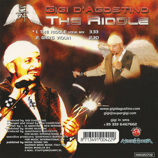 Gigi D'Agostino : The Riddle (CD, Single, Car)
