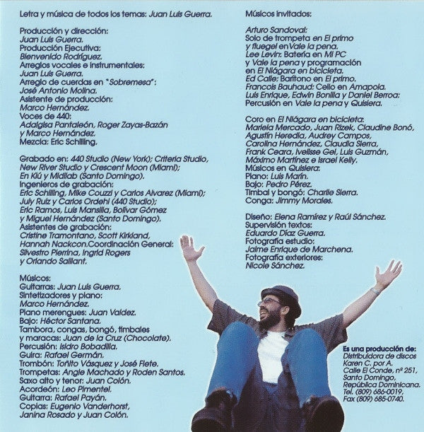 Juan Luis Guerra 4.40 : Ni Es Lo Mismo Ni Es Igual (CD, Album)