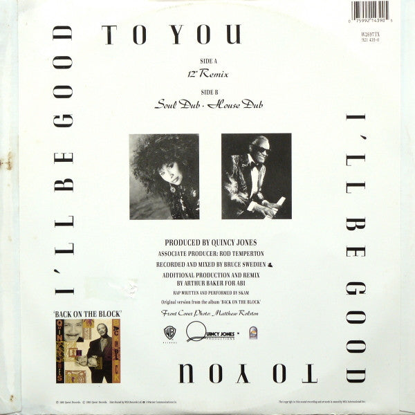 Quincy Jones : I'll Be Good To You (12")