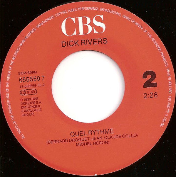 Dick Rivers : Ainsi Soit-elle (7", Single)