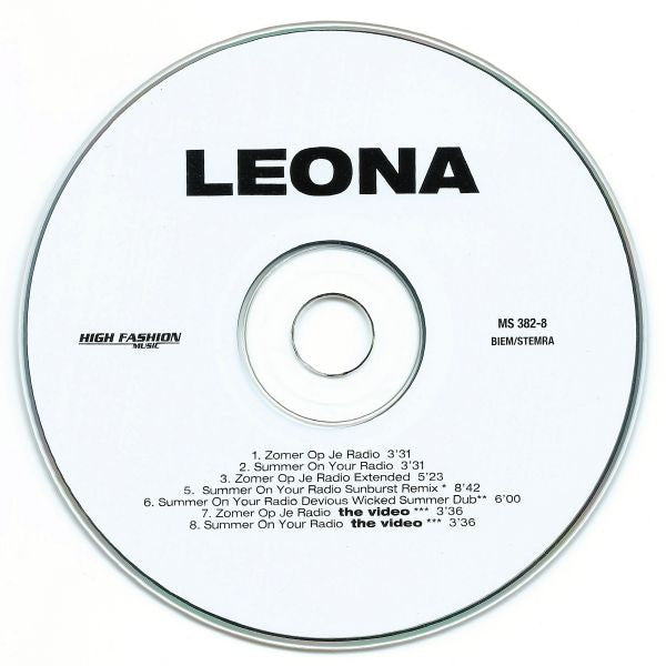 Leona (2) : Zomer Op Je Radio / Summer On Your Radio (CD, Single, Enh)