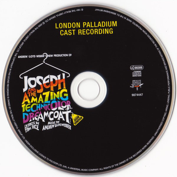 Andrew Lloyd Webber, Tim Rice Starring Jason Donovan : Andrew Lloyd Webber's New Production Of: Joseph And The Amazing Technicolor Dreamcoat (CD, RE)