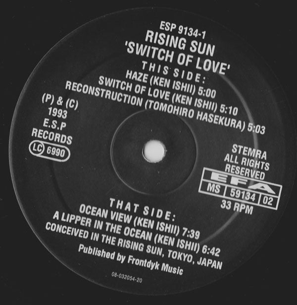 Rising Sun : Switch Of Love (12")
