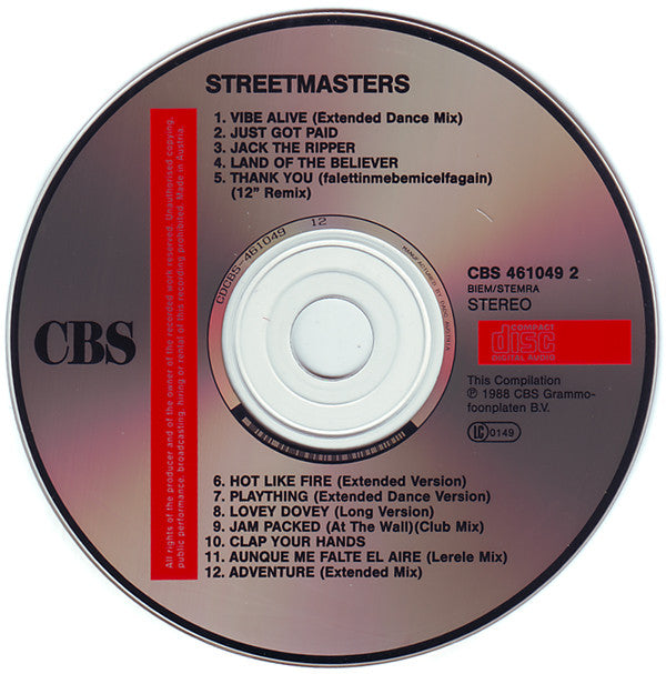 Various : Street Masters: 12 Dance Trax (CD, Comp)