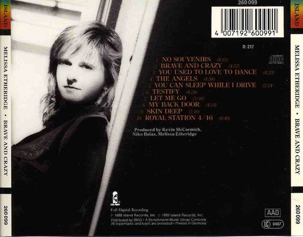 Melissa Etheridge : Brave And Crazy (CD, Album, RE)