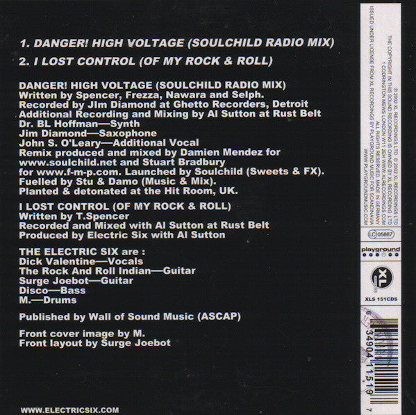 Electric Six : Danger! High Voltage (CD, Single, Car)