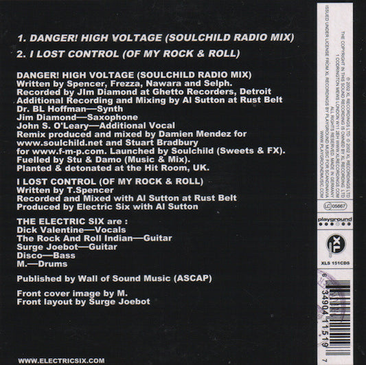 Electric Six : Danger! High Voltage (CD, Single, Car)