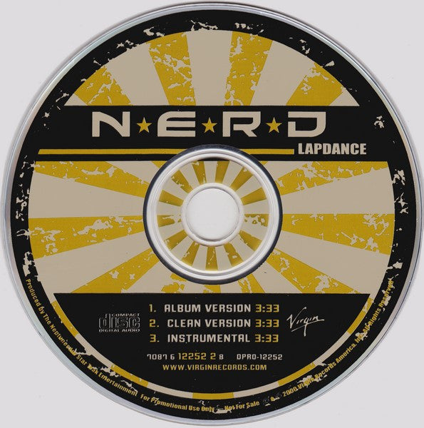 N*E*R*D : Lapdance (CD, Single, Promo)