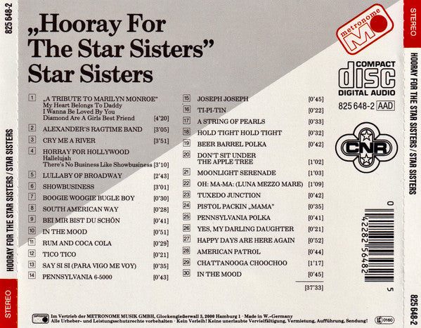 The Star Sisters : Hooray For The Star Sisters (CD, Comp)