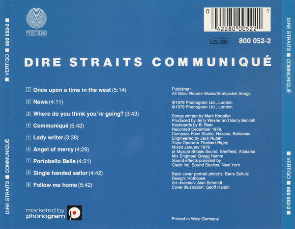 Dire Straits : Communiqué (CD, Album, RE, Red)