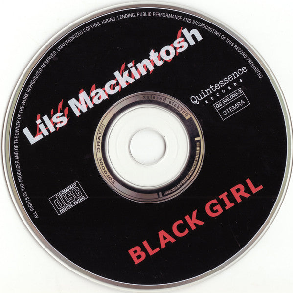 Lils Mackintosh : Black Girl (CD, Album)
